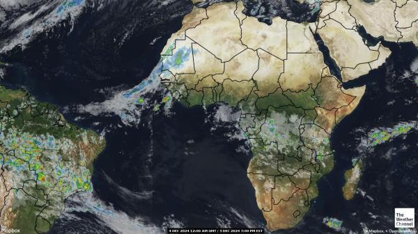 Africa Weather Cloud Map 