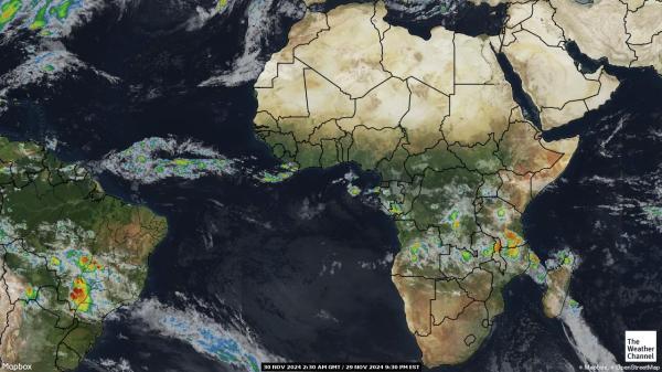 Afrique Météo nuage carte 