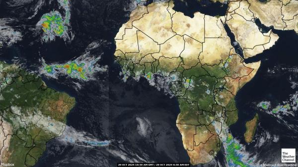 Afrika Vejret sky kort 