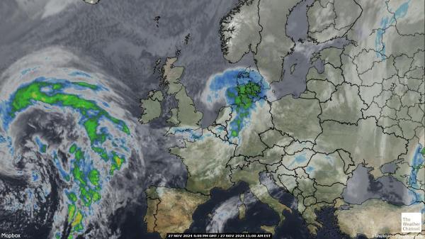 Albanie Météo nuage carte 