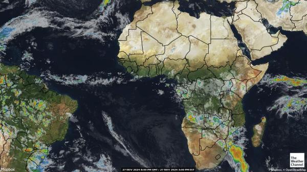 Angola Wetter Wolke Karte 