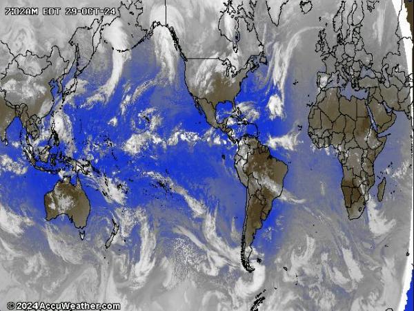 Antarctique Météo nuage carte 