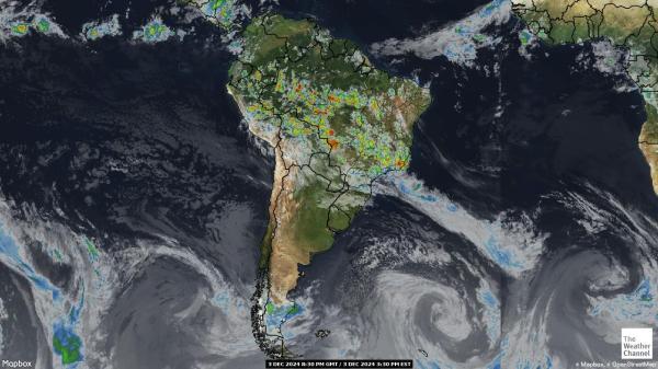 Argentina Mapa del tiempo pronóstico nube 