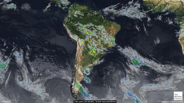 Argentina Meteo nuvola mappa 