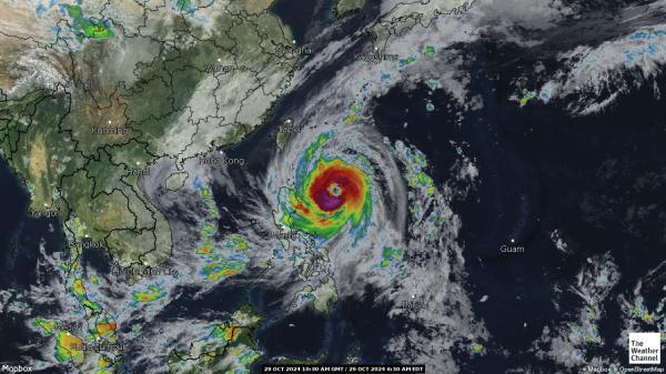 Asia Weather Cloud Map 