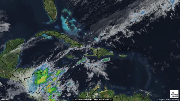 Bahamas Mapa del tiempo pronóstico nube 