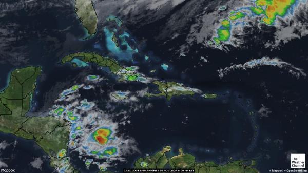 Bahamas Meteo nuvola mappa 