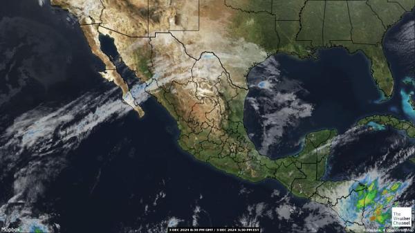 Belice Mapa del tiempo pronóstico nube 