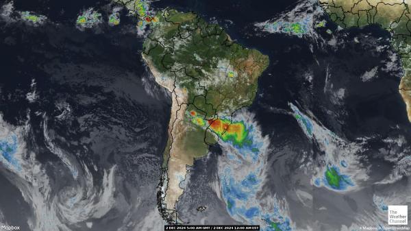 Brasil Mapa del tiempo pronóstico nube 