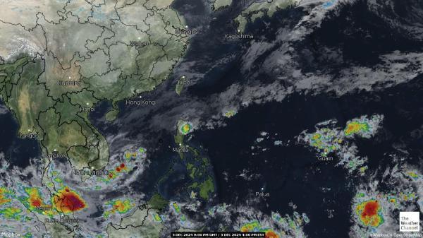 Brunei Mapa del tiempo pronóstico nube 