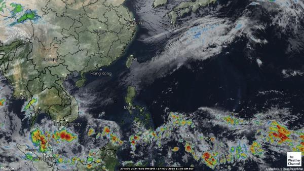 Brunei Météo nuage carte 