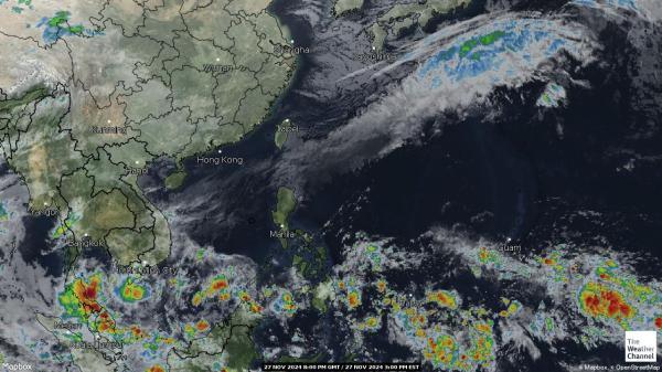 Brunei Wetter Wolke Karte 