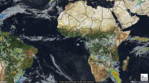 Burkina Faso Wetter Wolke Karte 