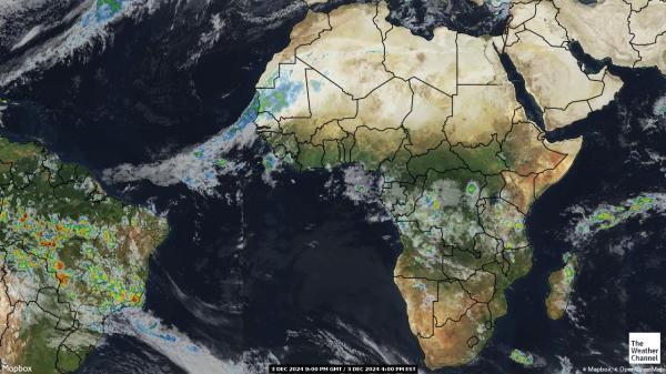 Camerún Mapa del tiempo pronóstico nube 