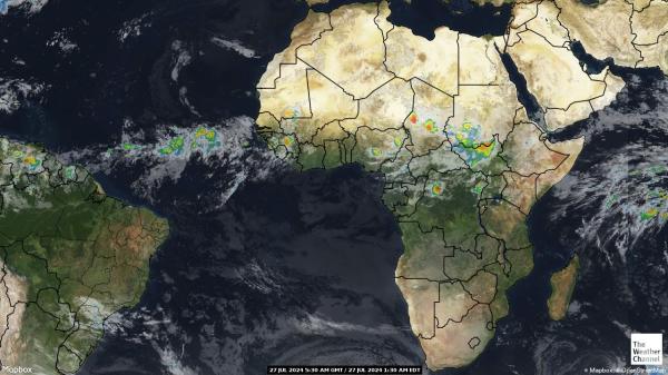 Kamerun Ilm pilv kaart 