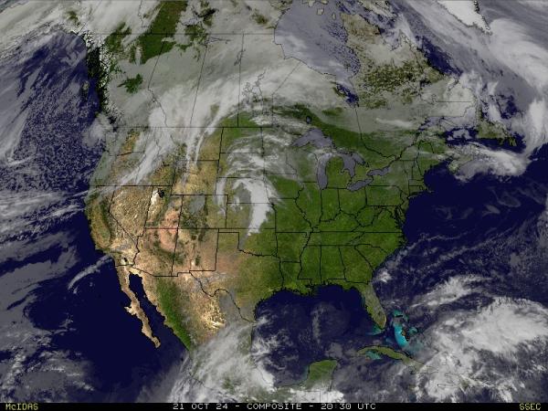 Canada Weather Cloud Map 