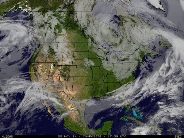 Canada Meteo nuvola mappa 