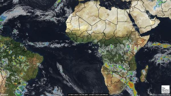 Kap Verde Wetter Wolke Karte 