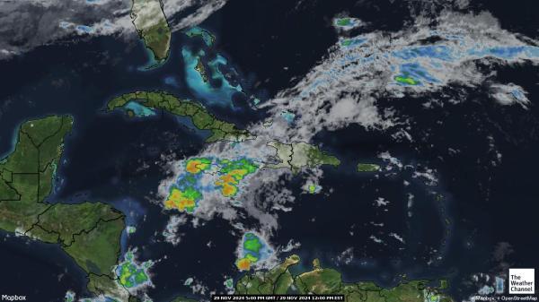 Cayman Islands Meteo nuvola mappa 