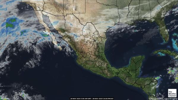 中米 天気クラウドマップ 