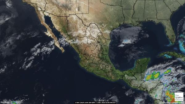 Centroamérica Mapa del tiempo pronóstico nube 