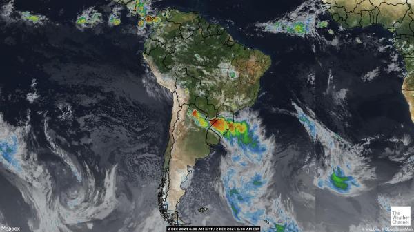 Chile Mapa del tiempo pronóstico nube 