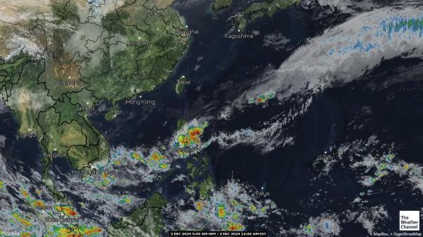 Cocos (Keeling) Mapa del tiempo pronóstico nube 