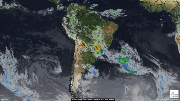 Colombia Previsão do tempo nuvem mapa 