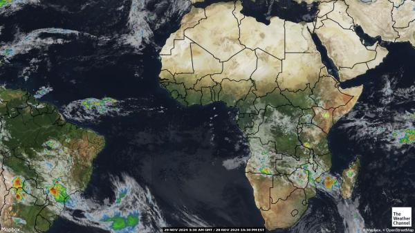 Congo-Kinshasa Previsão do tempo nuvem mapa 