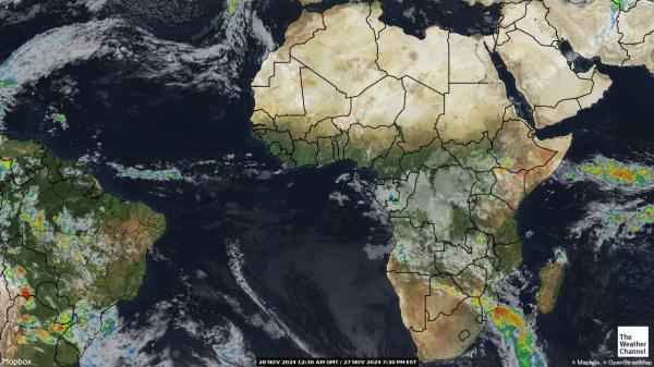 Côte d'Ivoire Vejret sky kort 