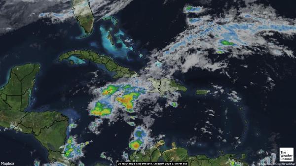 Cuba Meteo nuvola mappa 