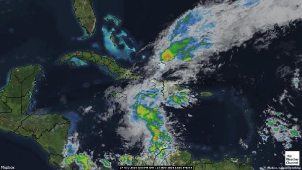 Cuba Météo nuage carte 