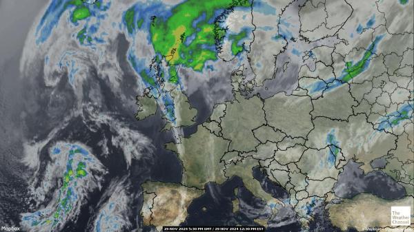 Cyprus Meteo nuvola mappa 