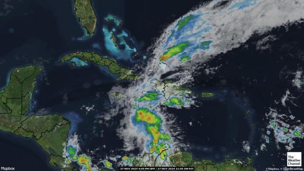 Dominique Météo nuage carte 