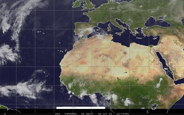 Egypten Vejret sky kort 