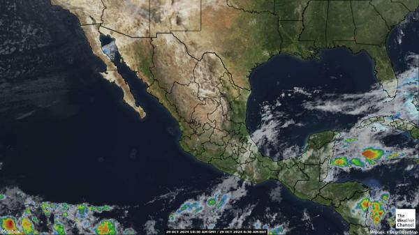 El Salvador Mapa del tiempo pronóstico nube 