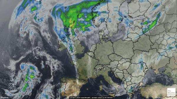 Unione europea Meteo nuvola mappa 