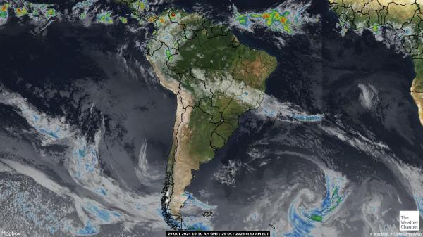 Islas Malvinas (Falkland) Mapa del tiempo pronóstico nube 