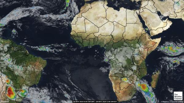 Gabon Chmura pogoda mapa 