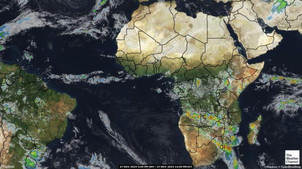 Ghana Météo nuage carte 