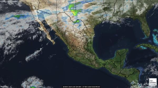 Honduras Počasí mrak mapy 