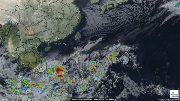 Indonesia Meteo nuvola mappa 