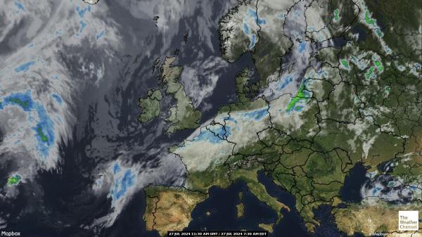 Ireland Weather Cloud Map 