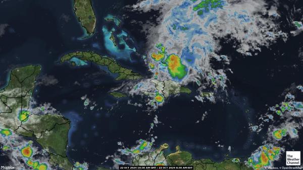 Jamaica Weather Cloud Map 