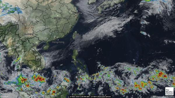 Japon Météo nuage carte 