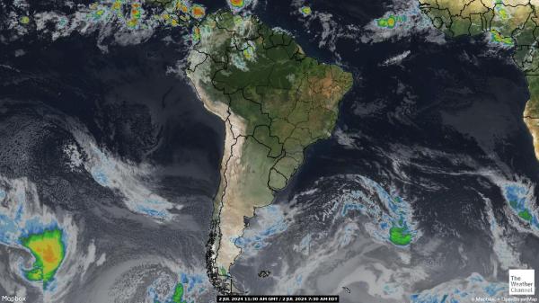 Latinska Amerika Vremenska prognoza, Satelitska karta vremena 