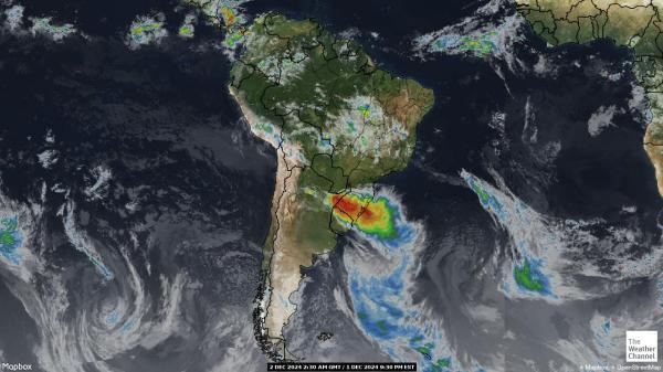 America latina Mapa del tiempo pronóstico nube 