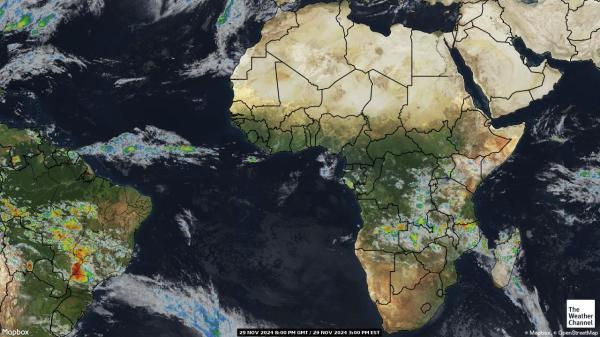 Madagaskaras Orų žemėlapis debesis 