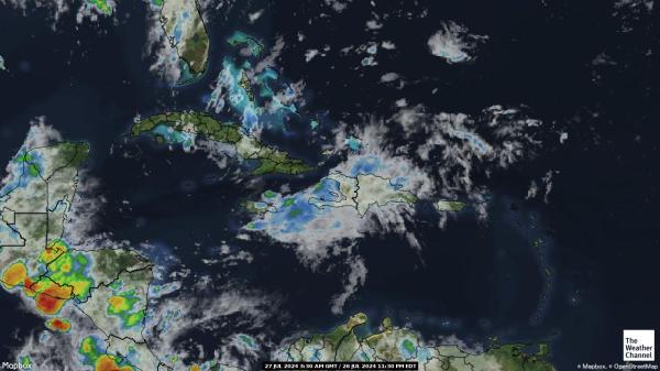 Мартиника времето облачна карта 