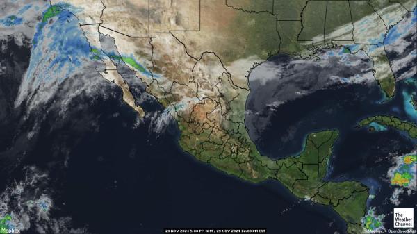 Mexico Meteo nuvola mappa 